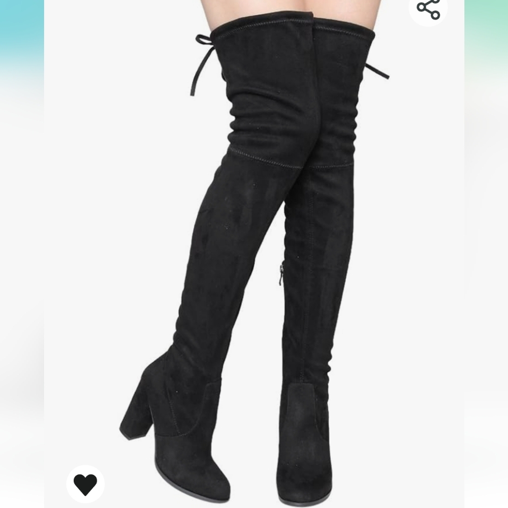 Black OTK boots